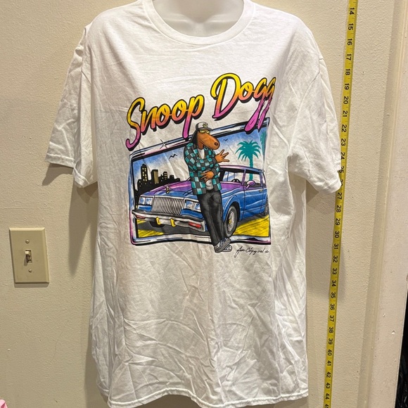 Joe cool The Dog Collection Snoop Dogg Graphic Tee in White - Picture 1 of 5